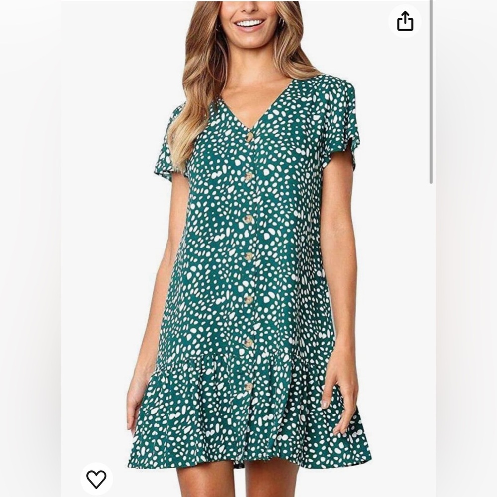 NWOT Super Cute drop waist polka dot dress